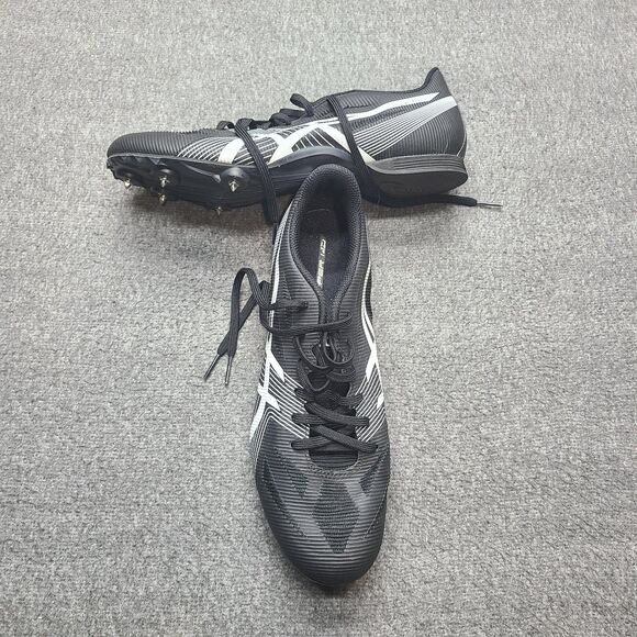 ASICS Hyper MD 7 Track Shoes Mens Size 9 Black White Spikes G502J Isaiah 41:10 - Picture 2 of 11
